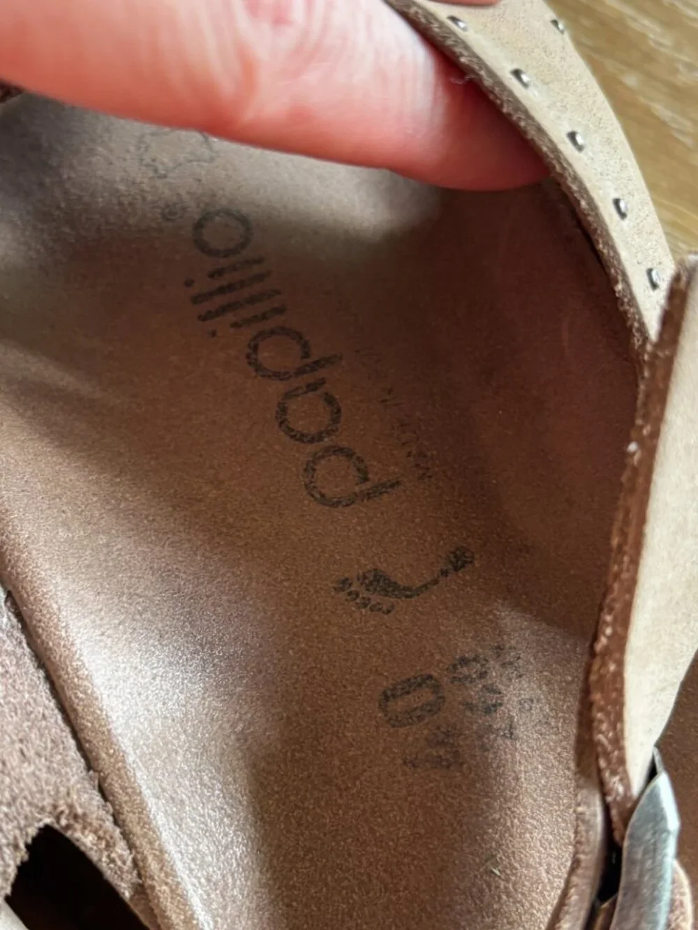 Birkenstock Samira Papillio Biscuit Rivets Nubuck Size 40 Narrow
